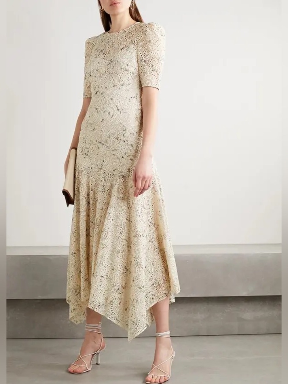 Veronica Beard Balsam Eyelet Floral Dress